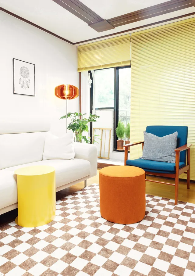 컬러감 있는 작업실처럼, 유림 골든빌 홈스타일링