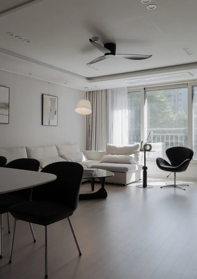 차분하고 고급스러운 무드의, SK뷰 아이파크포레 홈스타일링